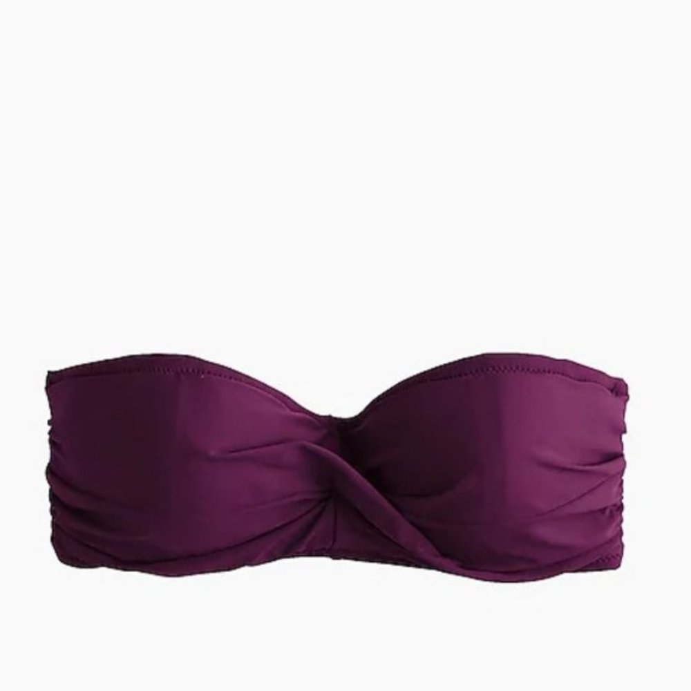 J.Crew Twist Bandeau Underwire Bikini Top, 32D